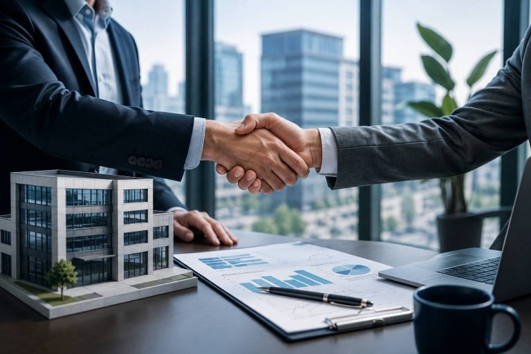 Commercial mortgage broker UK meeting business owners to arrange commercial property finance